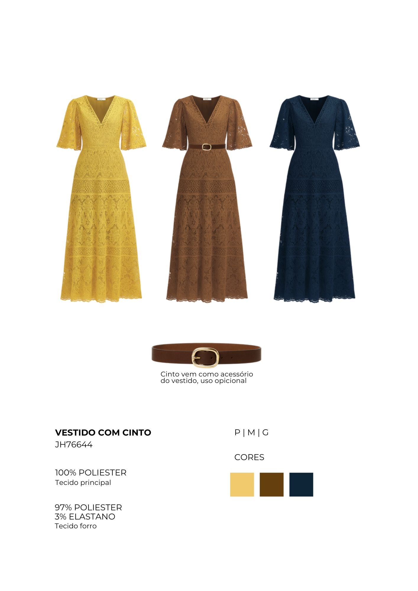 VESTIDO COM CINTO