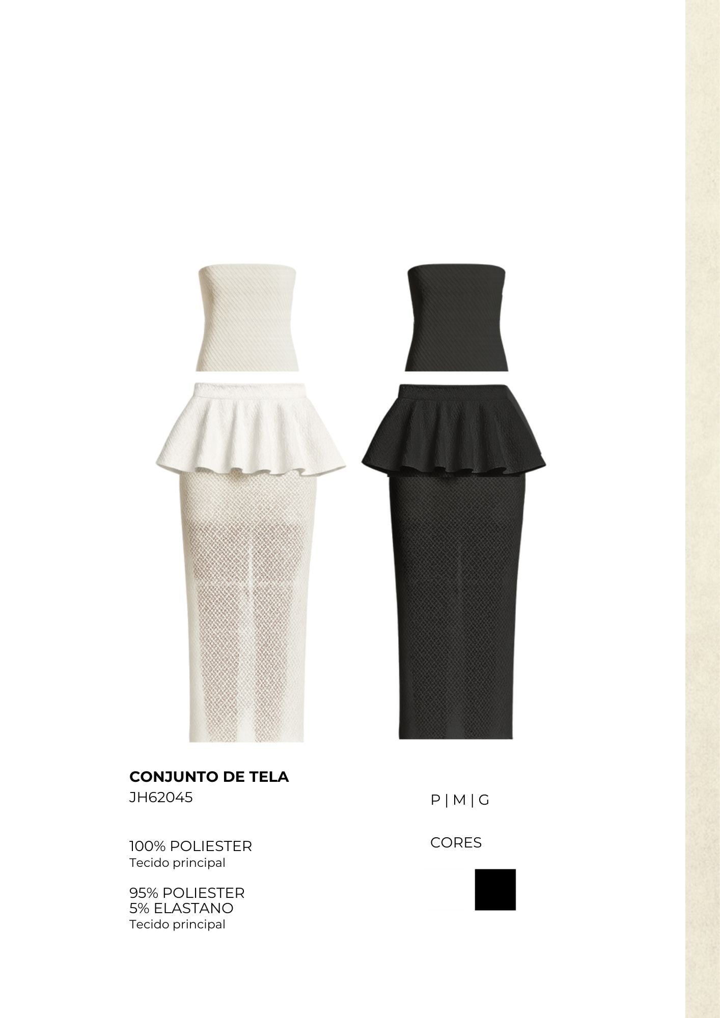 CONJUNTO DE TELA