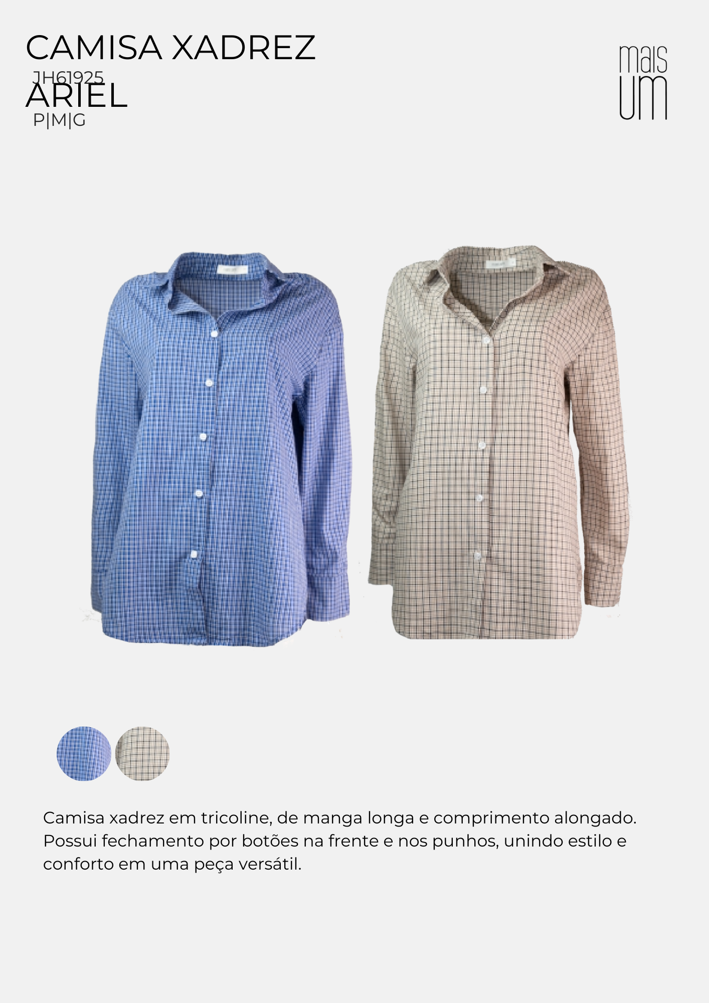 CAMISA XADREZ ARIEL