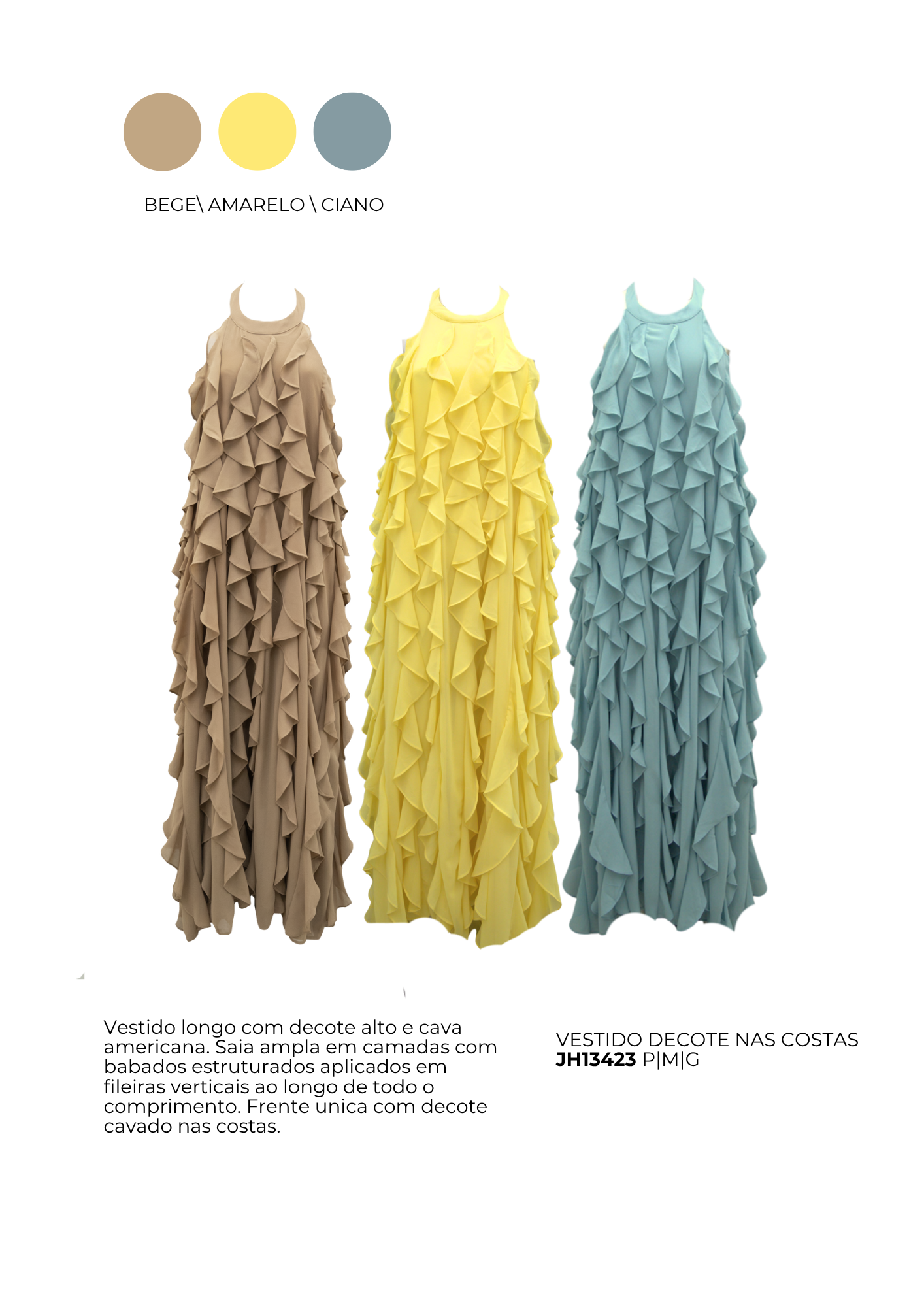 VESTIDO CASCATA