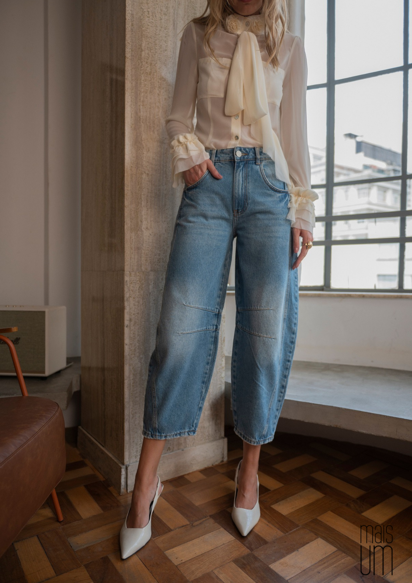 CALÇA JEANS BARREL JULIA